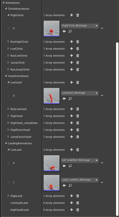 Climbing Component Variables